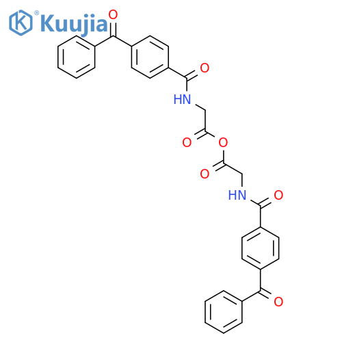Glycine, N-(4-benzoylbenzoyl)-, anhydride structure