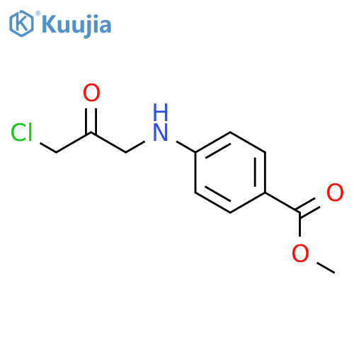 Benzoic acid, 4-[(chloroacetyl)methylamino]-, methyl ester structure