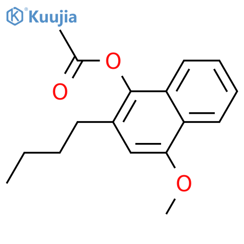 1-Naphthalenol,2-butyl-4-methoxy-, 1-acetate structure