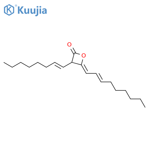 2-Oxetanone, 4-(nonenylidene)-3-(octenyl)- structure
