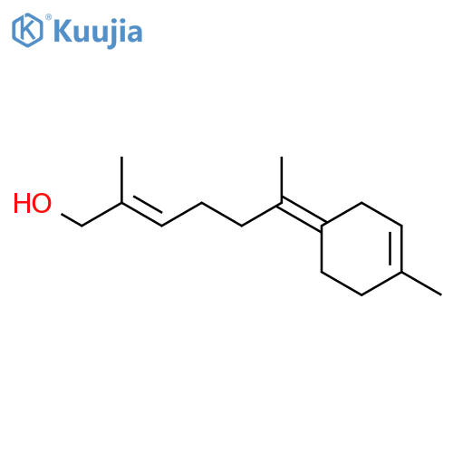 2-Hepten-1-ol,2-methyl-6-(4-methyl-3-cyclohexen-1-ylidene)-, (E,E)- (9CI) structure