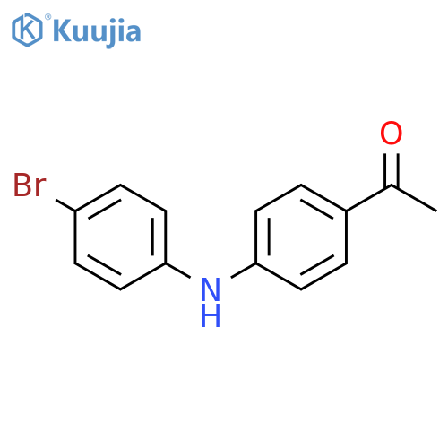 Ethanone, 1-[4-[(4-bromophenyl)amino]phenyl]- structure