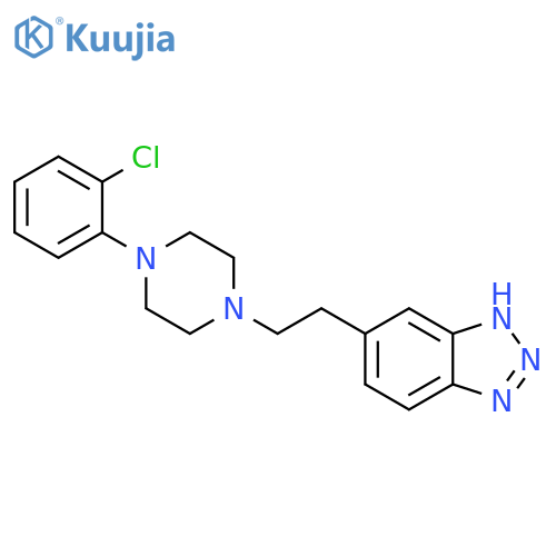 1H-Benzotriazole, 5-[2-[4-(2-chlorophenyl)-1-piperazinyl]ethyl]- structure