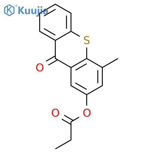 9H-Thioxanthen-9-one, 4-methyl-2-(1-oxopropoxy)- structure