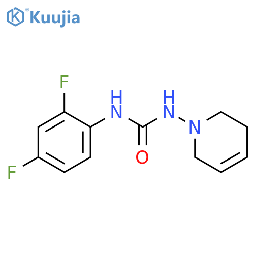 Urea, N-(2,4-difluorophenyl)-N'-(3,6-dihydro-1(2H)-pyridinyl)- structure