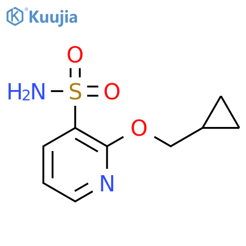3-Pyridinesulfonamide, 2-(cyclopropylmethoxy)- structure