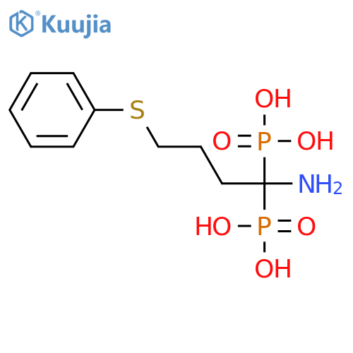 Phosphonic acid, [1-amino-4-(phenylthio)butylidene]bis- structure