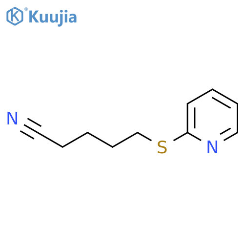 Pentanenitrile, 5-(2-pyridinylthio)- structure