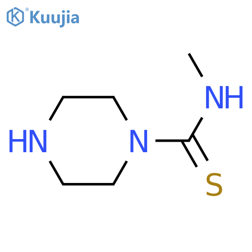 1-Piperazinecarbothioamide,N-methyl- structure