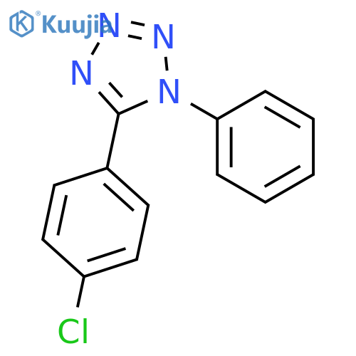 1H-Tetrazole, 5-(4-chlorophenyl)-1-phenyl- structure