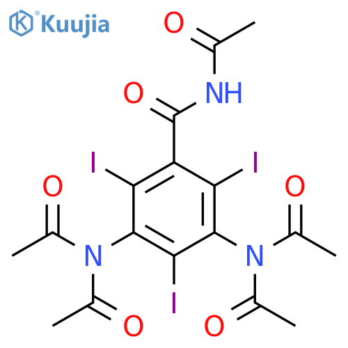 Benzamide, N-acetyl-3,5-bis(diacetylamino)-2,4,6-triiodo- structure