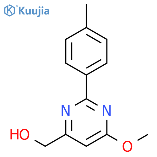 4-Pyrimidinemethanol, 6-methoxy-2-(4-methylphenyl)- structure