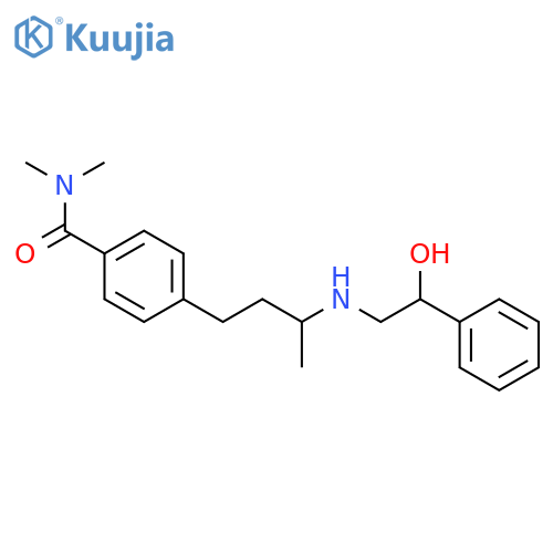Benzamide, 4-[3-[(2-hydroxy-2-phenylethyl)amino]butyl]-N,N-dimethyl- structure