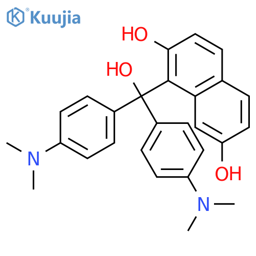 2,7-Naphthalenediol, 1-[bis[4-(dimethylamino)phenyl]hydroxymethyl]- structure