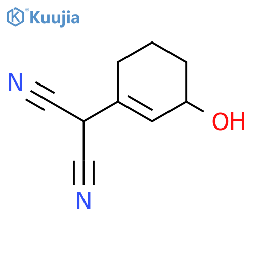 Propanedinitrile, (3-hydroxy-1-cyclohexen-1-yl)- structure