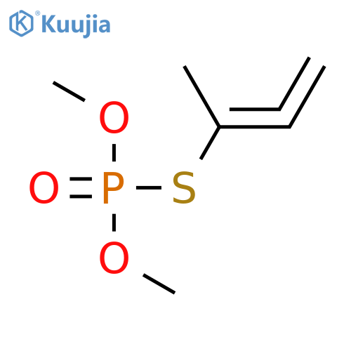 Phosphorothioic acid, O,O-dimethyl S-(1-methyl-1,2-propadienyl) ester structure