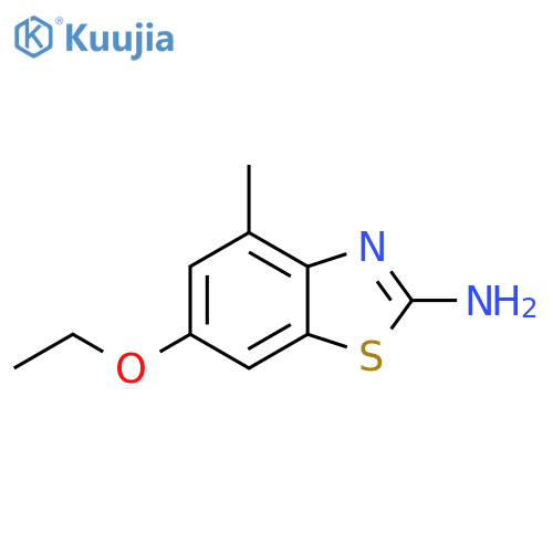 2-Benzothiazolamine,6-ethoxy-4-methyl- structure