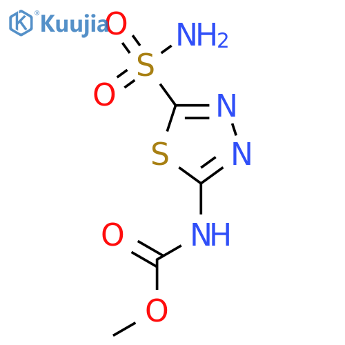 methyl N-(5-sulfamoyl-1,3,4-thiadiazol-2-yl)carbamate structure