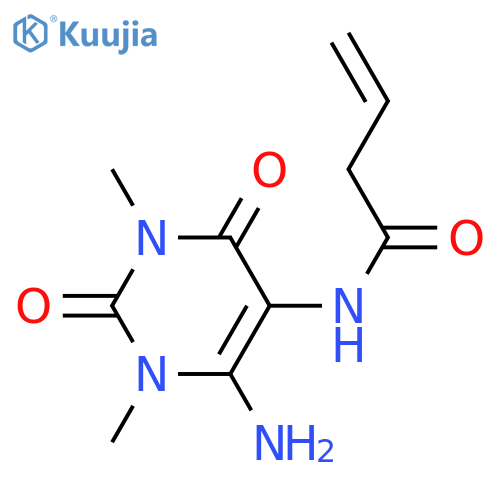 3-Butenamide,N-(6-amino-1,2,3,4-tetrahydro-1,3-dimethyl-2,4-dioxo-5-pyrimidinyl)- structure