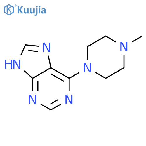 6-(4-methyl-1-piperazinyl)-9H-Purine structure