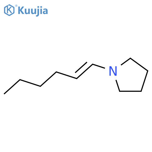Pyrrolidine, 1-(1-hexenyl)- structure