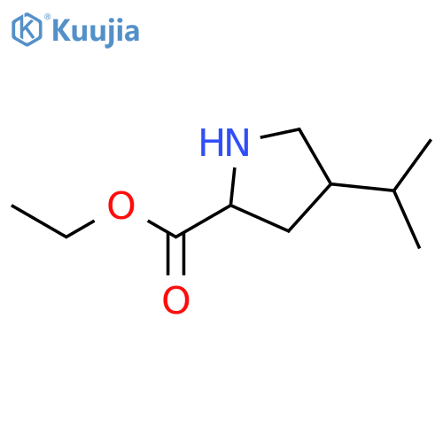 Ethyl 4-isopropylpyrrolidine-2-carboxylate structure