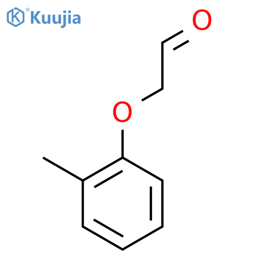 Acetaldehyde, (2-methylphenoxy)- structure