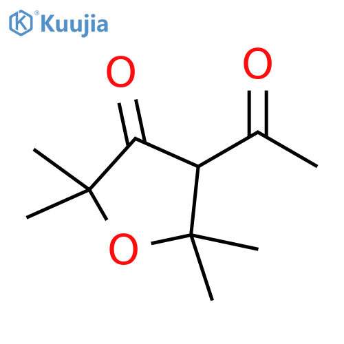 4-acetyl-2,2,5,5-tetramethyloxolan-3-one structure