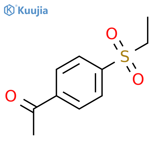 1-4-(ethanesulfonyl)phenylethan-1-one structure