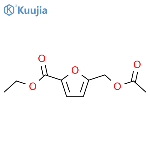 2-Furancarboxylic acid,5-[(acetyloxy)methyl]-, ethyl ester structure