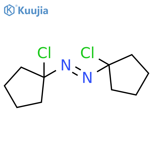 Diazene, bis(1-chlorocyclopentyl)- structure