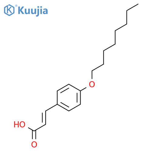 (E)-3-4-(Octyloxy)phenyl-2-propenoic acid structure