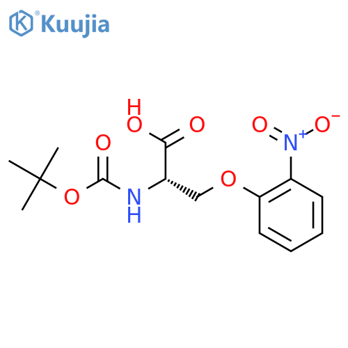 (S)-2-Tert-Butoxycarbonylamino-3-(2-nitrophenoxy)propionic acid structure