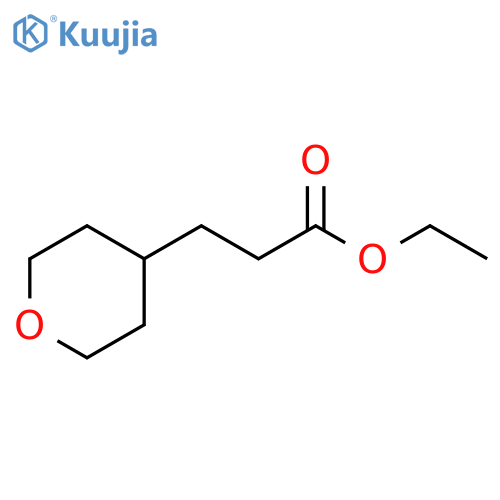 3-(Tetrahydropyran-4-yl)-propionic acid ethyl ester structure