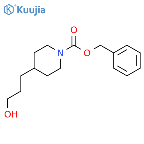 Benzyl 4-(3-hydroxypropyl)piperidine-1-carboxylate structure