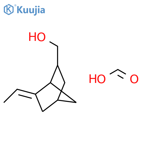 Bicyclo[2.2.1]heptane-2-methanol, 6-ethylidene-, formate structure