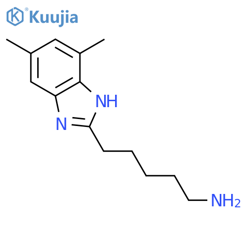 1H-Benzimidazole-2-pentanamine, 4,6-dimethyl- structure