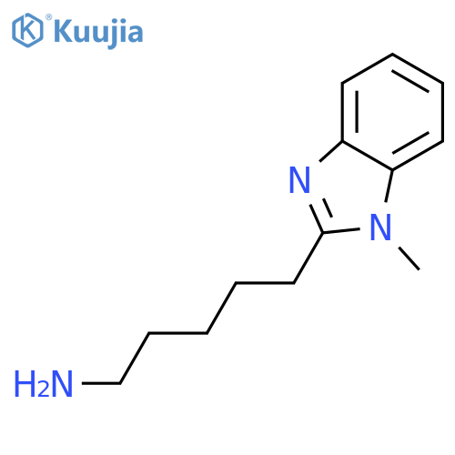 5-(1-Methyl-1H-benzoimidazol-2-yl)-pentylamine structure
