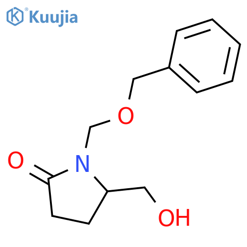 2-Pyrrolidinone, 5-(hydroxymethyl)-1-[(phenylmethoxy)methyl]- structure