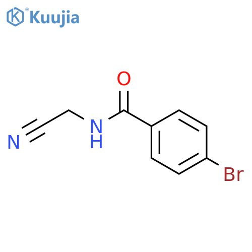 4-Bromo-N-(cyanomethyl)benzamide structure