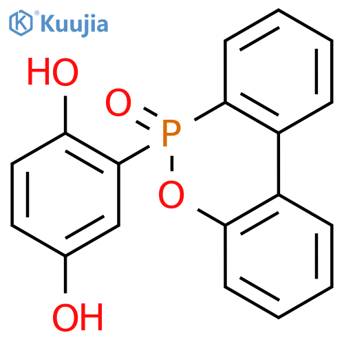10-(2,5-Dihydroxyphenyl)-10H-9-oxa-10-phospha-phenantbrene-10-oxide structure