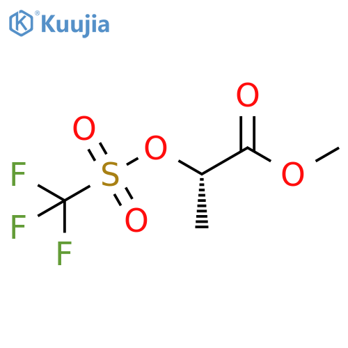 Propanoic acid, 2-[[(trifluoromethyl)sulfonyl]oxy]-, methyl ester, (2S)- structure