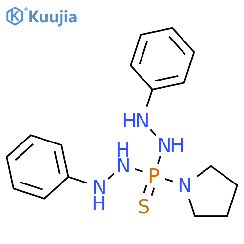 Phosphonothioic dihydrazide, 2,2'-diphenyl-P-1-pyrrolidinyl- structure