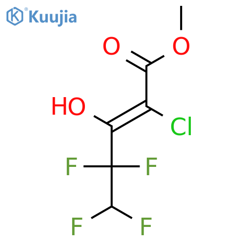 2-Pentenoic acid, 2-chloro-4,4,5,5-tetrafluoro-3-hydroxy-, methyl ester structure
