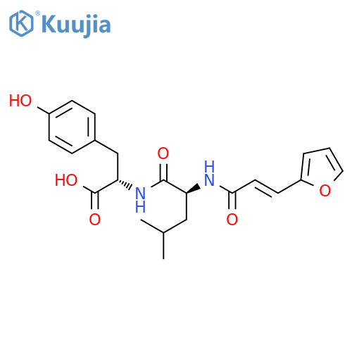 L-Tyrosine, N-[N-[3-(2-furanyl)-1-oxo-2-propenyl]-L-leucyl]- structure