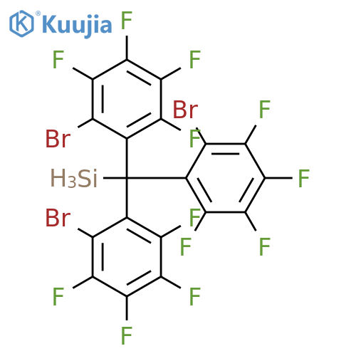 Silane, tris(2-bromo-3,4,5,6-tetrafluorophenyl)methyl- structure
