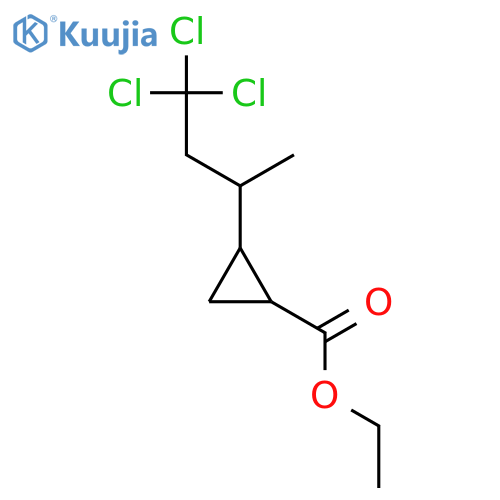 Propyl, 3,3,3-trichloro-1-[2-(ethoxycarbonyl)cyclopropyl]-1-methyl- structure