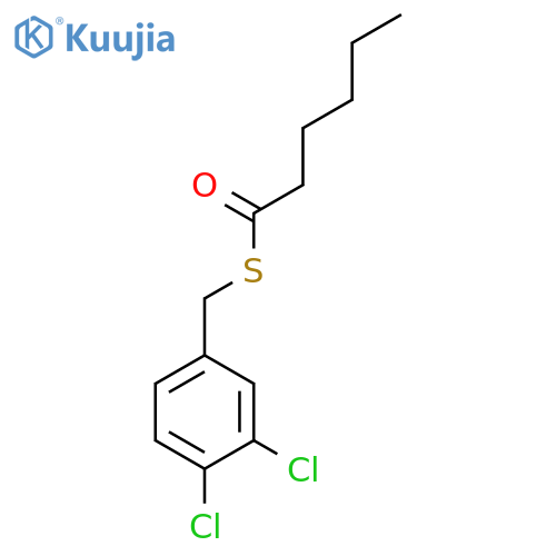 Hexanethioic acid, S-[(3,4-dichlorophenyl)methyl] ester structure