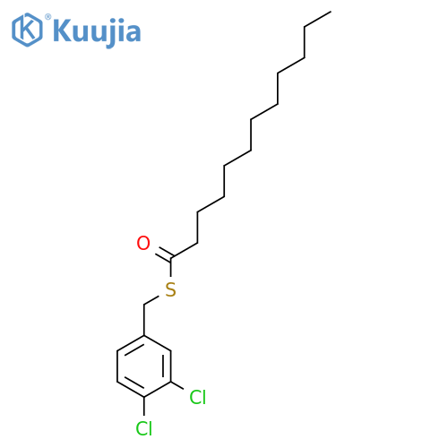 Dodecanethioic acid, S-[(3,4-dichlorophenyl)methyl] ester structure
