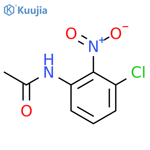 Acetamide, N-(3-chloro-2-nitrophenyl)- structure